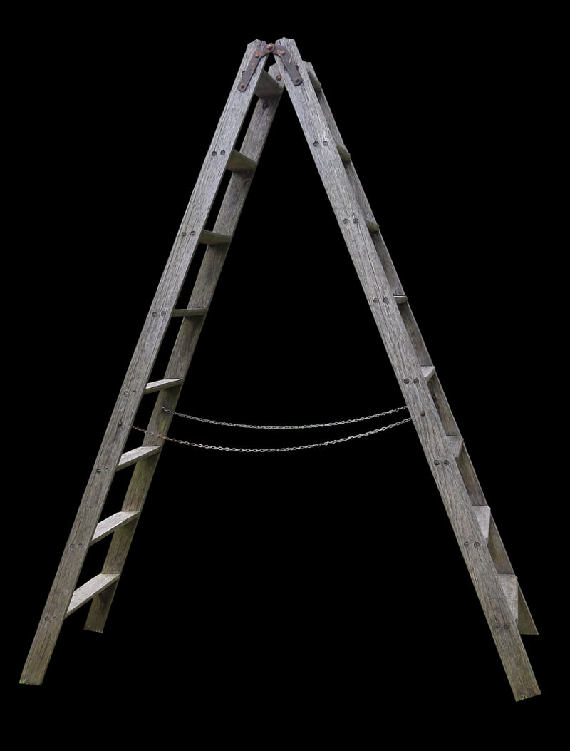 Wooden Ladder Plant Stand